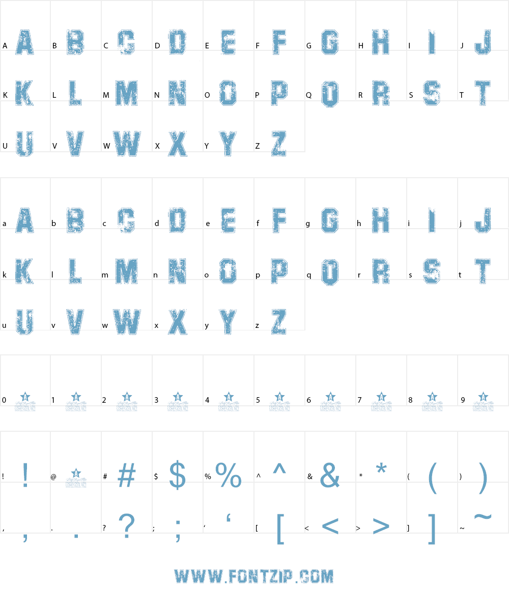 CAMPUS PERSONAL USE Font Character